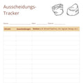 Ausscheidungs-Tracker